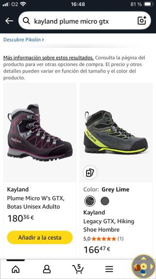 Botas Kayland Plume Micro GTX T44