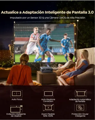 Proyector WIMIUS P62PRO 4K Negro