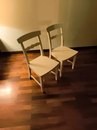 Sillas de Cocina Ikea Blancas (2 unidades)