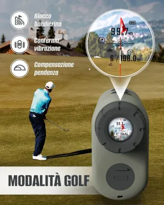 Telemetro per caccia e golf 6x  1200 metri