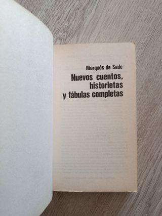 Marqués de Sade - Cuentos, historietas y fábulas