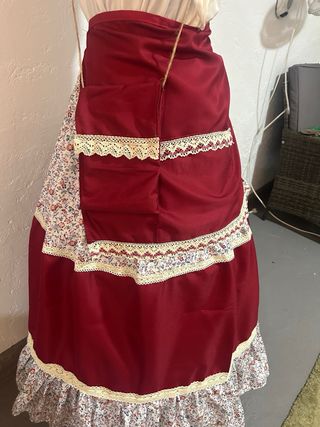 Zagalejo con delantal y bolsita falda huertana