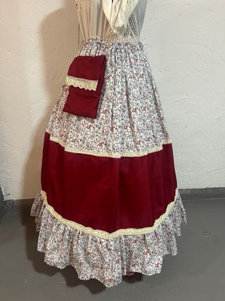 Zagalejo con delantal y bolsita falda huertana