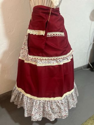 Zagalejo con delantal y bolsita falda huertana