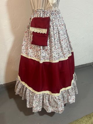 Zagalejo con delantal y bolsita falda huertana