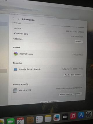 MacBook Air 13 125 GB Oro Rosa