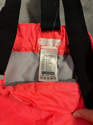 Pantalón de esquí infantil rosa Wedze