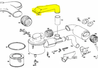 Conducto admisión Mercedes W115 gasolina