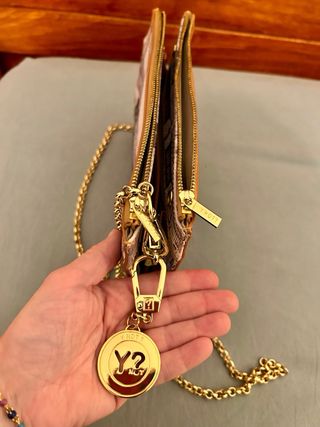 Borsa clutch YNOT? piccola con catena