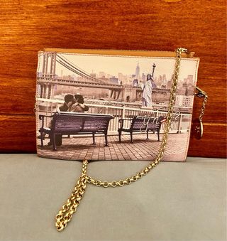 Borsa clutch YNOT? piccola con catena