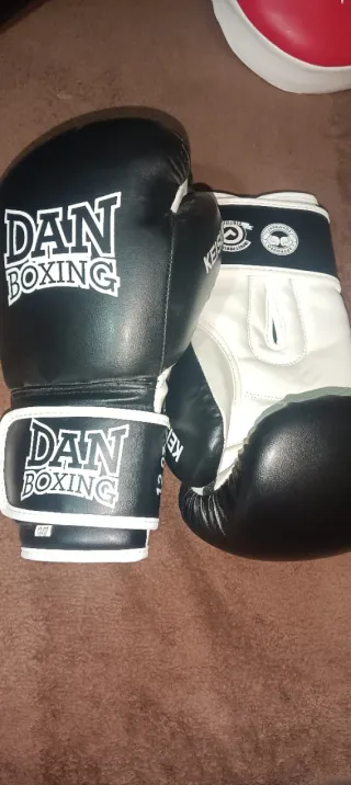 Guantes de Boxeo DAN BOXING Negros y Blancos