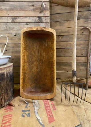 Artesa antigua madera maciza siglo XIX