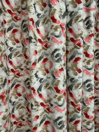 Cortina tela gruesa alta calidad hecha a mano