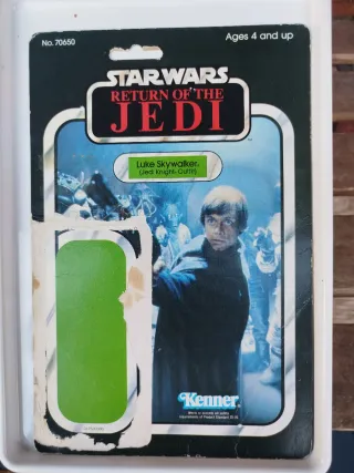 Star Wars Luke Skywalker Jedi Cardback Kenner