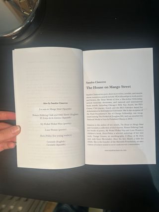 The House on Mango Street, Sandra Cisneros