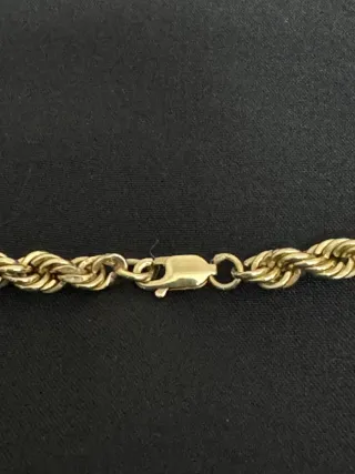 Cadena Oro Lazo Trenzado 18k