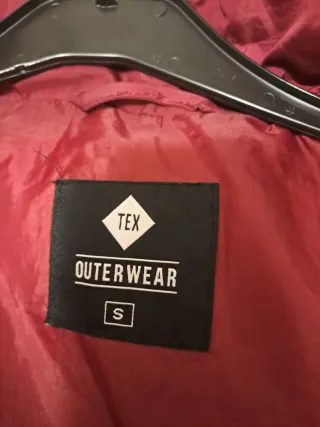 Abrigo acolchado niña rojo talla M