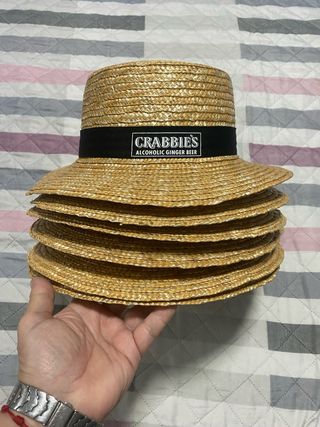 Sombrero de paja Crabbie's para adulto