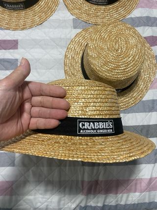 Sombrero de paja Crabbie's para adulto