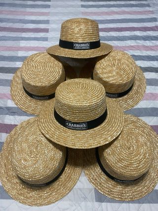 Sombrero de paja Crabbie's para adulto