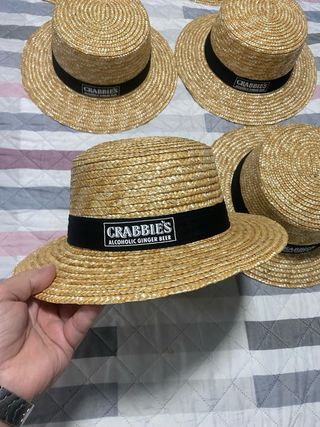 Sombrero de paja Crabbie's para adulto