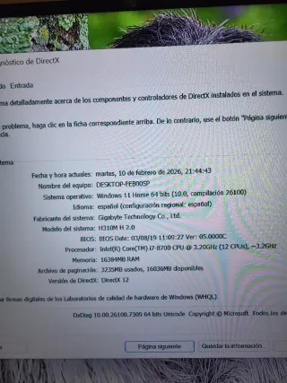 PC MSI i7-8700 240GB SSD