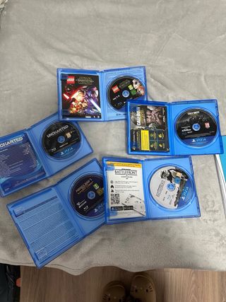 Pack 5 Juegos PS4: Uncharted, Lego Star Wars, Call