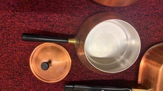 Juego cobre antiguo cocina