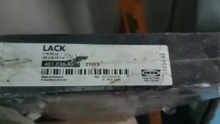 Estantería LACK IKEA 110x26 cm Negra