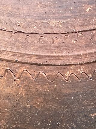 Tinajas antiguas de barro centenarias