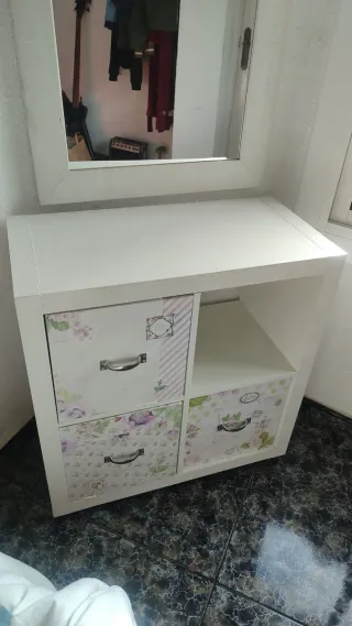 Conjunto tocador cajones y espejo URGENTE