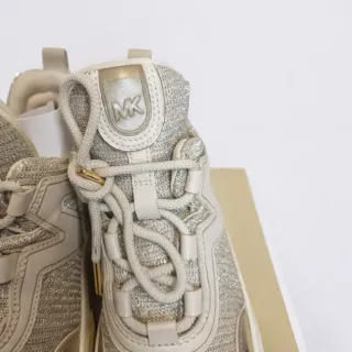 Michael Kors Chunky Sneakers Silver Glitter – With