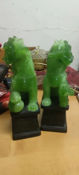 2 Sculture Cinesi Verdi
