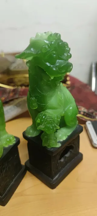 2 Sculture Cinesi Verdi