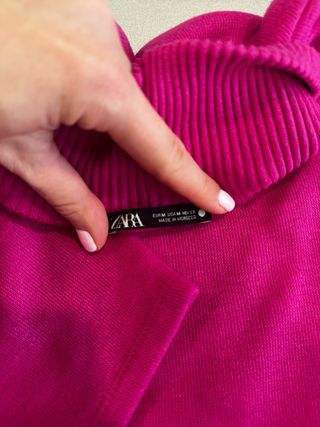 Zara Sweater malha Rosa Tamanho M