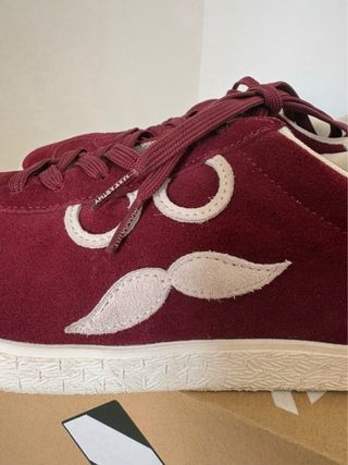 Zapatillas Makarthy Hombre T42 Burdeos Ante