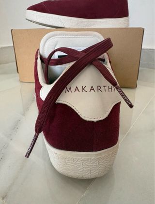 Zapatillas Makarthy Hombre T42 Burdeos Ante
