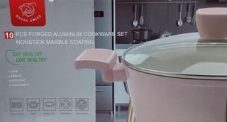 Set nuivo batteria di pentole per cucina 2 colori