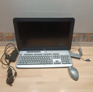 HP All-in-One Ordenador Plata y Negro