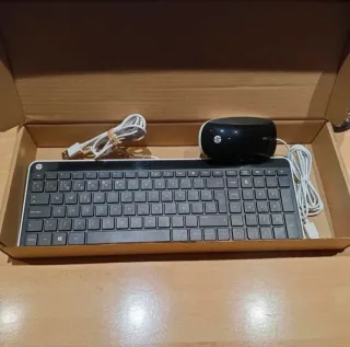 HP All-in-One Ordenador Plata y Negro