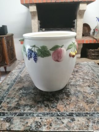 Jarra Grande Cerâmica Frutas