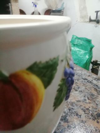 Jarra Grande Cerâmica Frutas