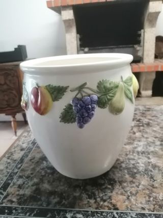 Jarra Grande Cerâmica Frutas