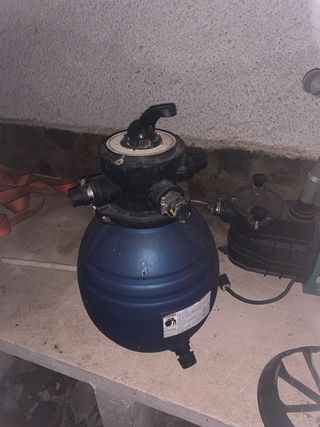 Filtro de arena piscina con válvula selectora