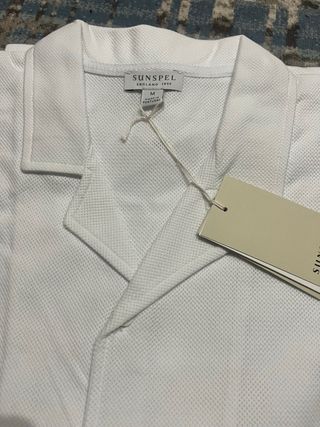 Camisa Polo Sunspel M Branca