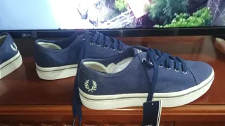 Zapatillas Fred Perry Azul, n- 38 2 pares