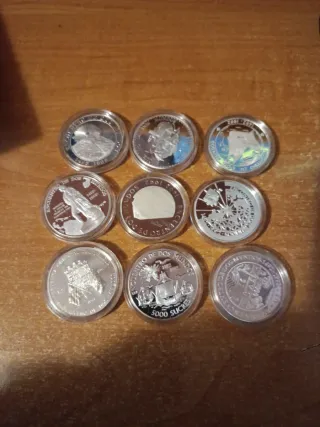 Set Monedas Plata I Serie Iberoamericana