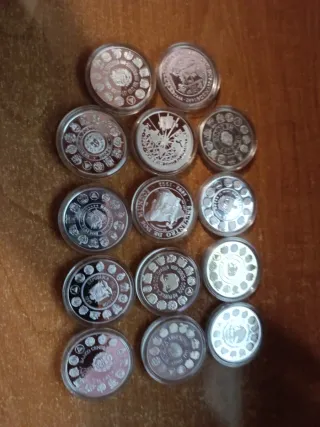 Set Monedas Plata I Serie Iberoamericana