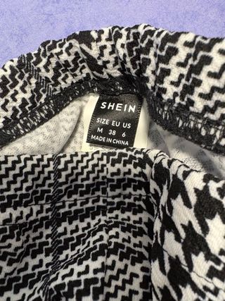 Mallas de cuadros blanco y negro