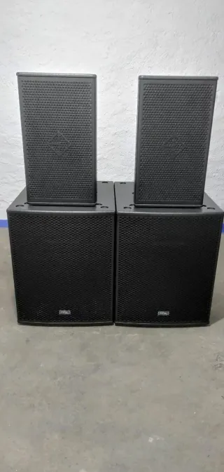 Equipo de Sonido Profesional Negro